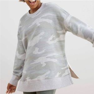 Aerie Oversized Desert Camo Sweatshirt Size S